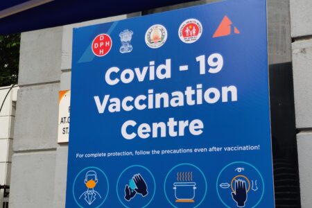 A digital platform-driven COVID-19 vaccine drive amidst a digital divide: Lessons from India